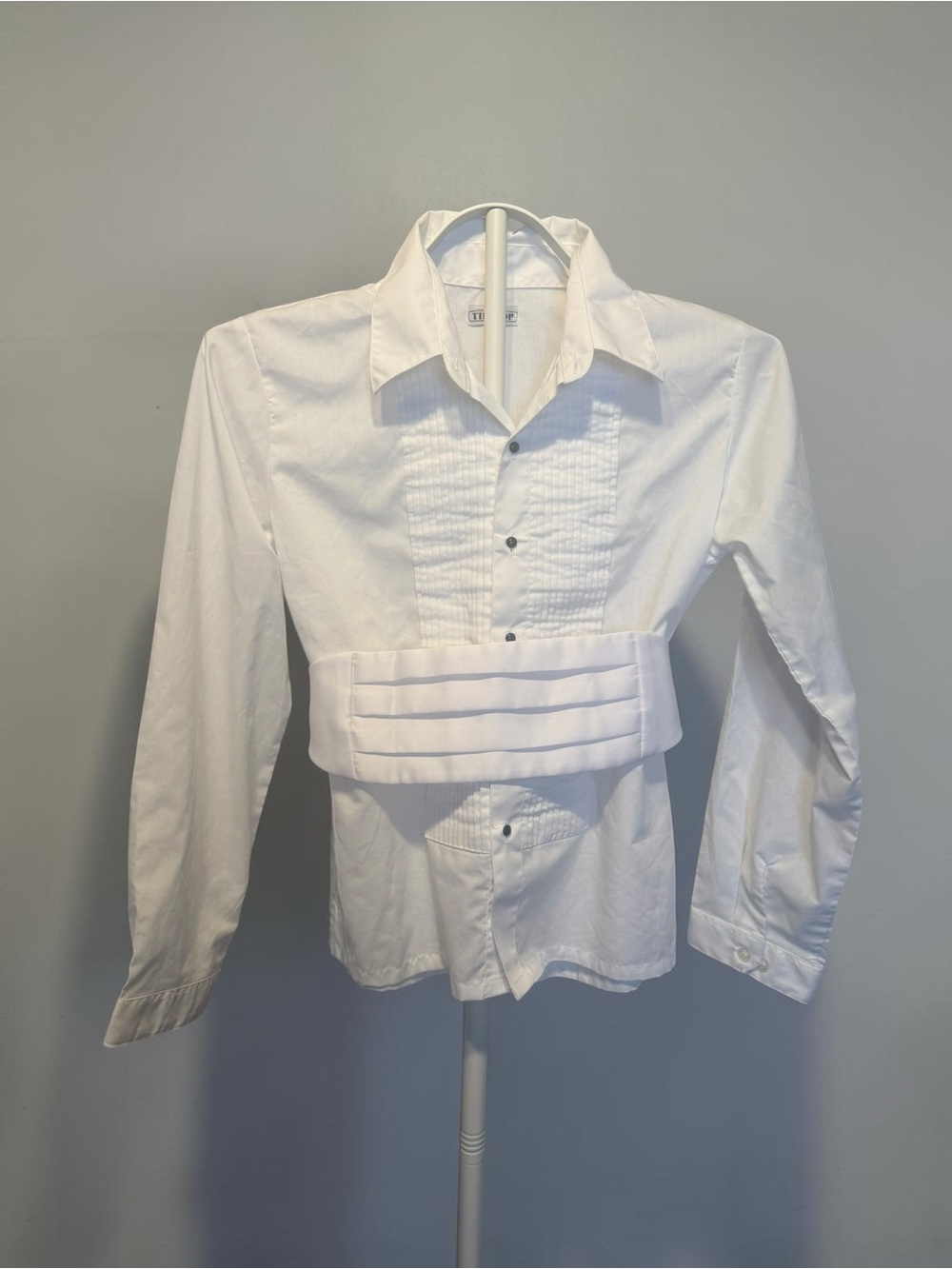 TipTop Kids Boys White 3-Piece Suit Set (Shirt, Blazer, Pants) Size 14